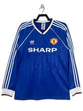 Manchester United 88/90 II Away Jersey - Long Sleeve Retro Version